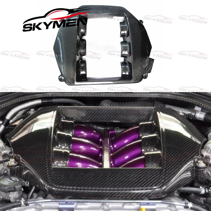 Для Nissan R35 GTR OEM углеродная крышка двигателя комплект кузова автомобиля глянцевая