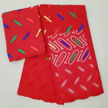 LY! швейцарская вуаль кружева швейцарская африканская сухая хлопковая кружевная ткань последняя ткань из Дубая для свадебного платья 5+ 2 ярда! J110516