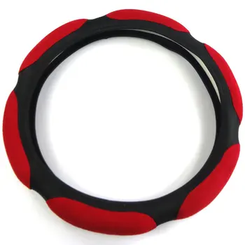 

38cm Universal Mesh Breathable Car Steering Wheel Cover Leather Anti-skid Auto Steering Cover for VW Ford BMW Honda