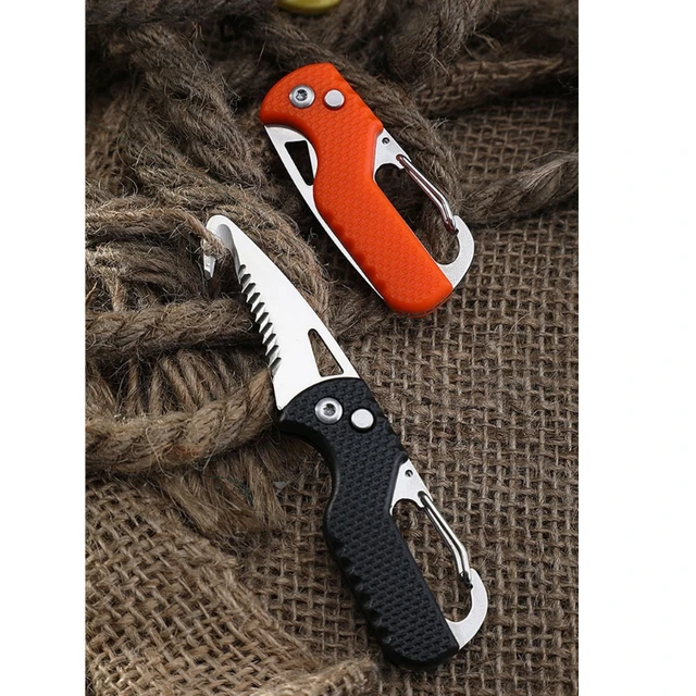 Opening Gut Hook Folding Knife with Keychain,Pocket Hunting Knife,Outdoor  Survival Knife,Camping, Fishing Knife Expressr G8TB - AliExpress