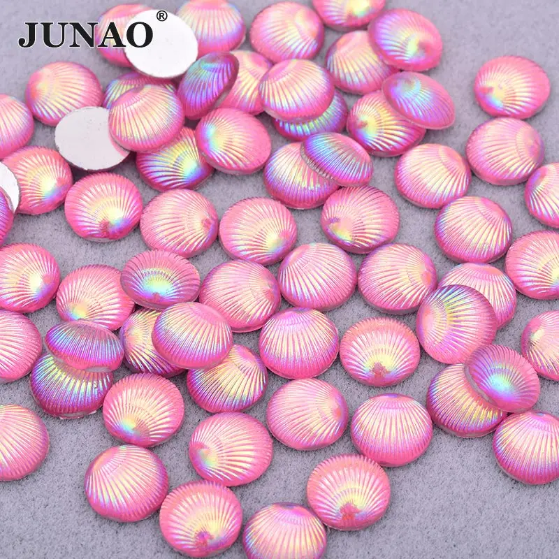 JUNAO 7x15 мм Блестящий черный Стразы ab Crystal аппликация кристаллическое Украшение «конский глаз» камни смола камни Flatback Стразы с бриллиантами для поделок - Цвет: 10mm-Pink AB