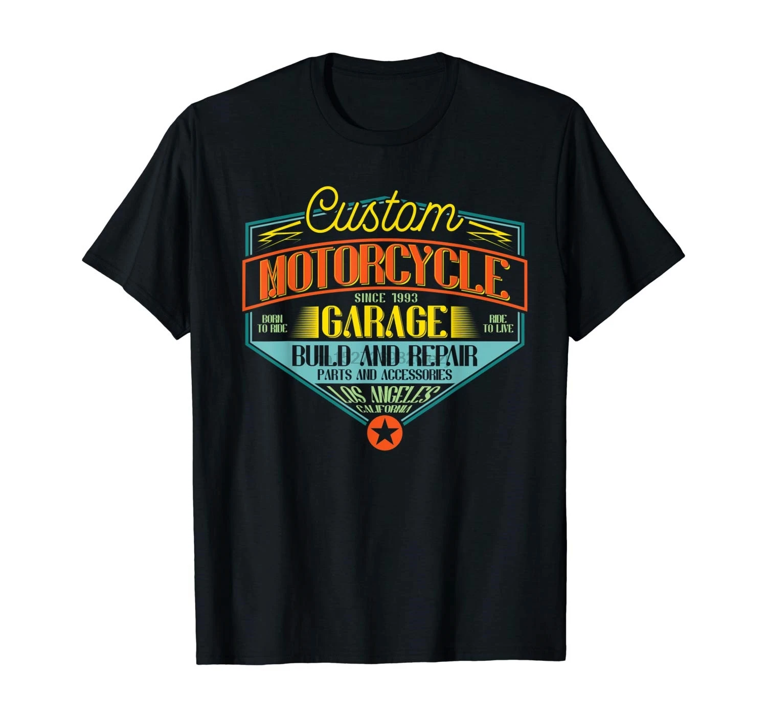 Motorcycle Garage Vintage Retro Biker Shirt T-Shirt |
