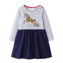 Брендовая одежда для девочек; платье для маленьких девочек с изображением единорога; вечерние платья для детей; Одежда для девочек; От 2 до 7 лет-пачка для дня рождения; Vestidos