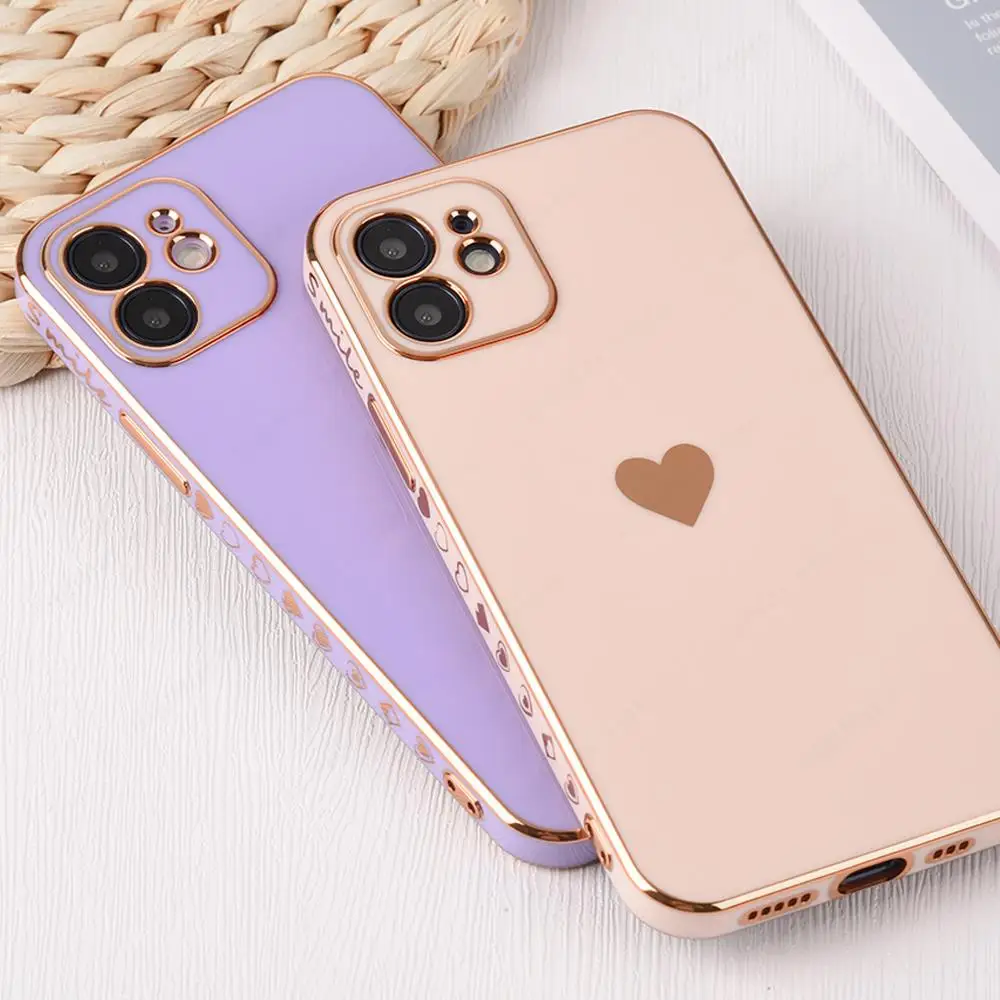 13 pro max case Electroplated Phone Case For IPhone 13 Pro Camera Lens Protection Funda Coque For IPhone 12 11 Pro Max Plating Shockproof Case case iphone 13 pro max iPhone 13 Pro Max