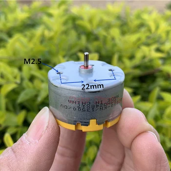 

10pcs/lot Standard RC500-KN/13500 Mini 32mm Round Spindle Motor DC 6V 9V 12V 5300RPM for Fragrance Machine Robot Sweeper