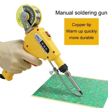 

Domestica 60W Welding Torch Internal Heating Soldering Iron Automatically Send Tin Gun Soldering Station Welding Repair Tool