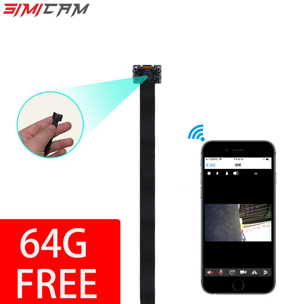 

Mini camera wifi Online ip Camera4K security surveillance video camera recorder night vision small wireless Webcam baby monitor