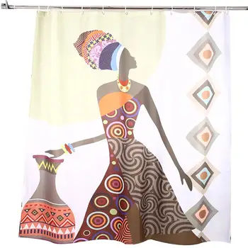 

180x165CM Shower Curtain 3D Digital Printing Waterproof Moistureproof Polyester