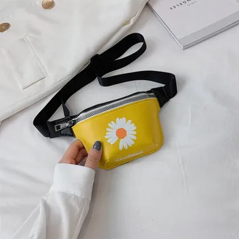 

The new girl 2020 new graffiti messenger waist bag Korean version of the wild mini chest bag bungee bag