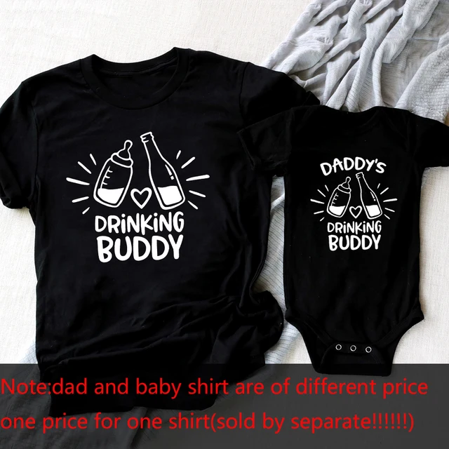 Drinking Buddies Milk and Beer Family Matching Shirts Father and Son/Daughter Dad and Son Daddy and Me Shirt New Dad Gift 3