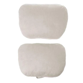 

2 Pcs Car Headrest for Maybach Design S Class Ultra Soft Pillow for Mercedes Benz (Beige)