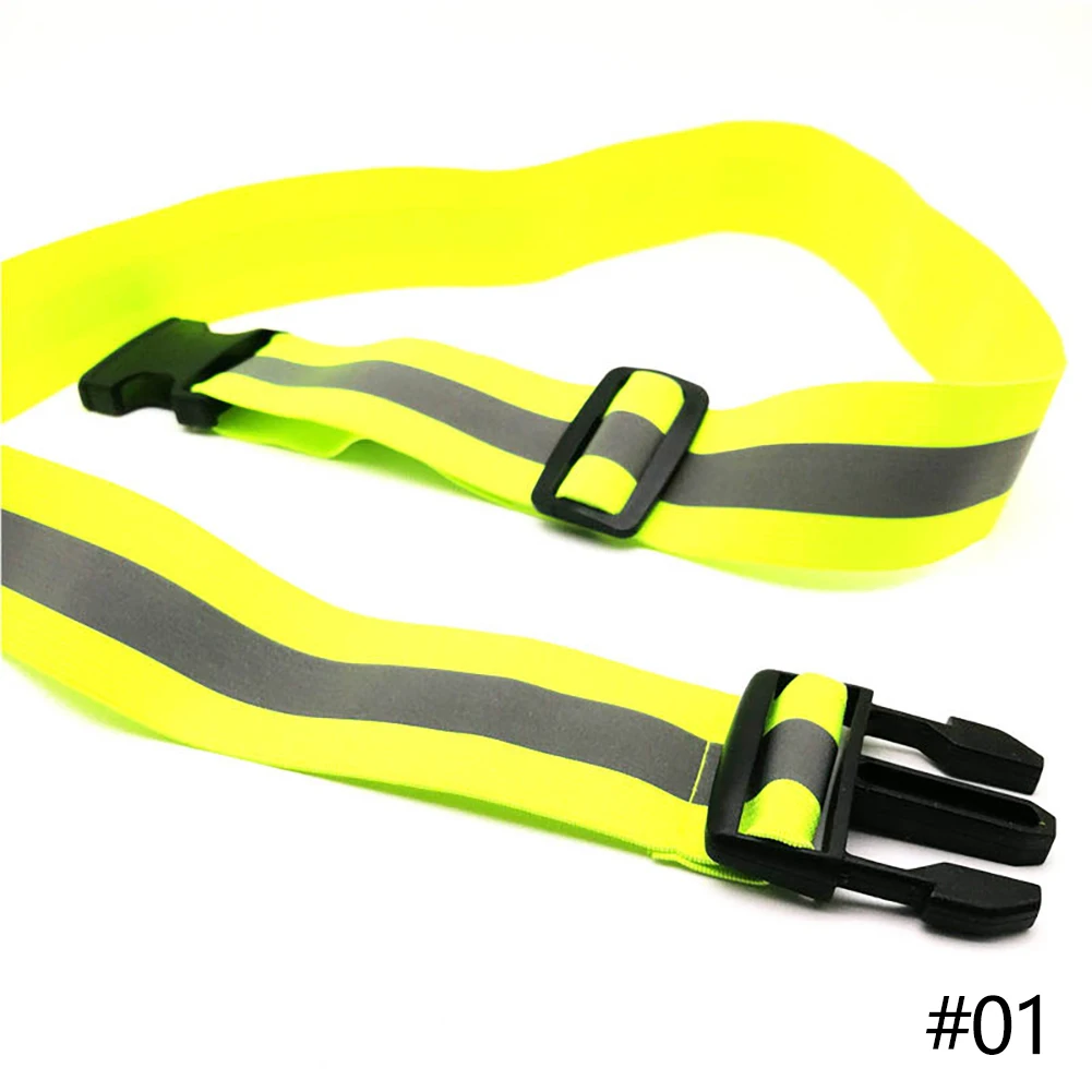 Details about   Safety Belt Safety Reflector Tape Fabrics Straps High Visibility Biking Supplies 