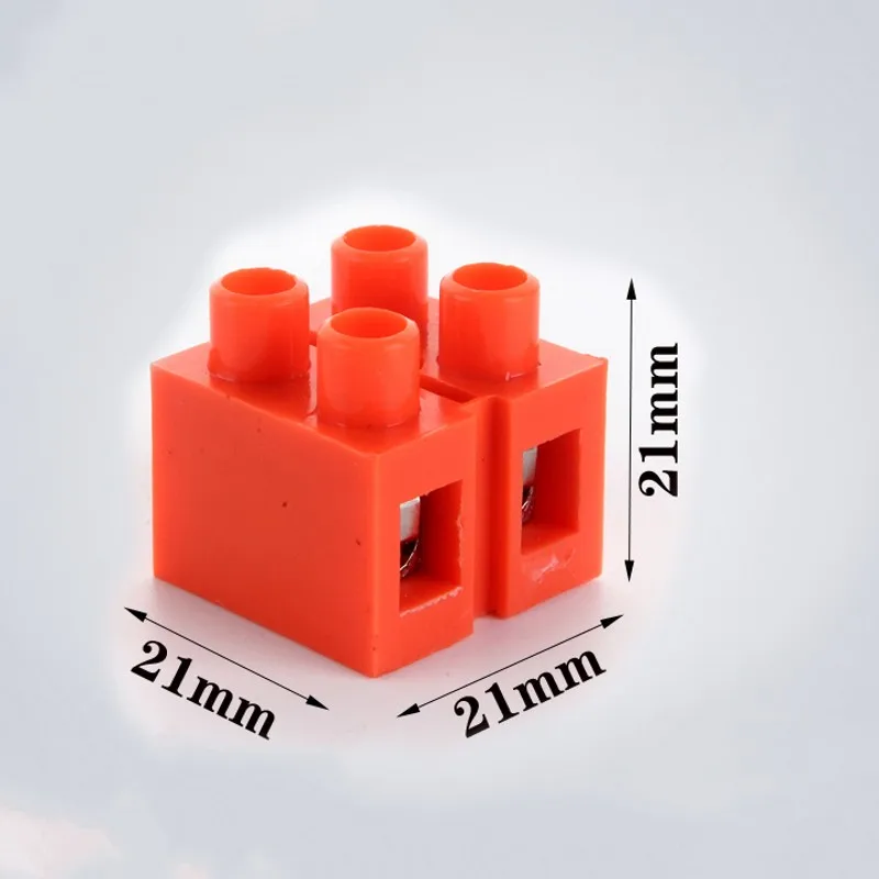 

1PCS H2519-2 copper flame retardant terminal block plate 36A 2-position wire butt terminal