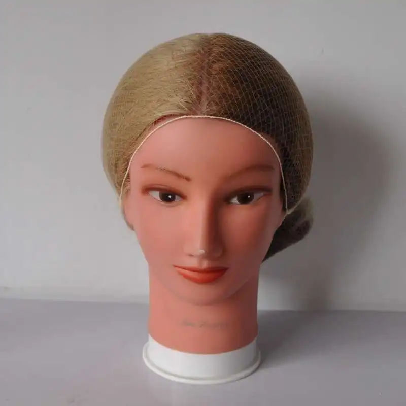 5mm nylon 20inch invisible hair net blonde color beard cover
