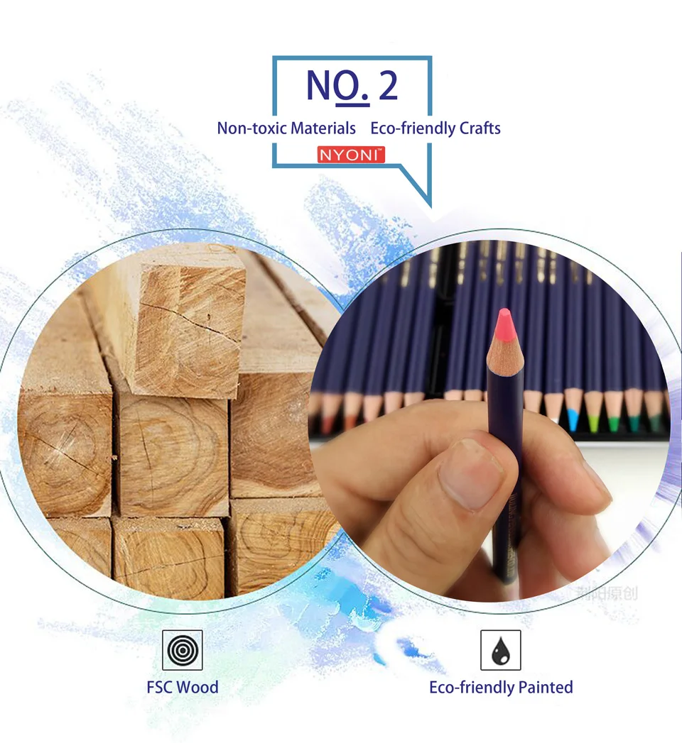 NYONI Water coloured pencil set 06