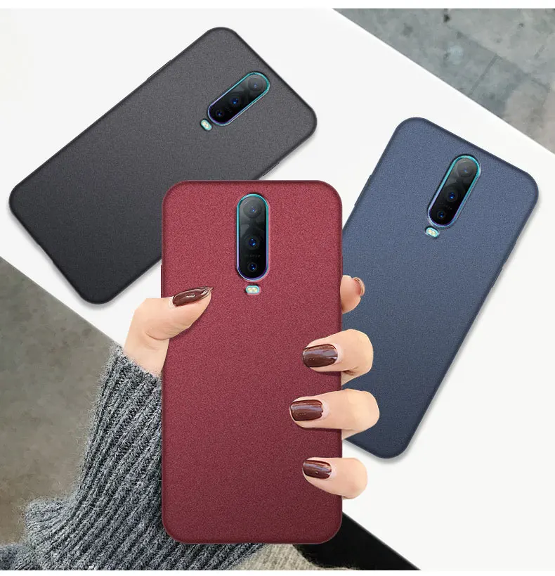 

For OPPO Reno 2 2Z 2F Case Luxury Frosted Sand Soft TPU Silicone Shockproof Back Cover Cases For Reno Z 10X zoom Fundas Coques