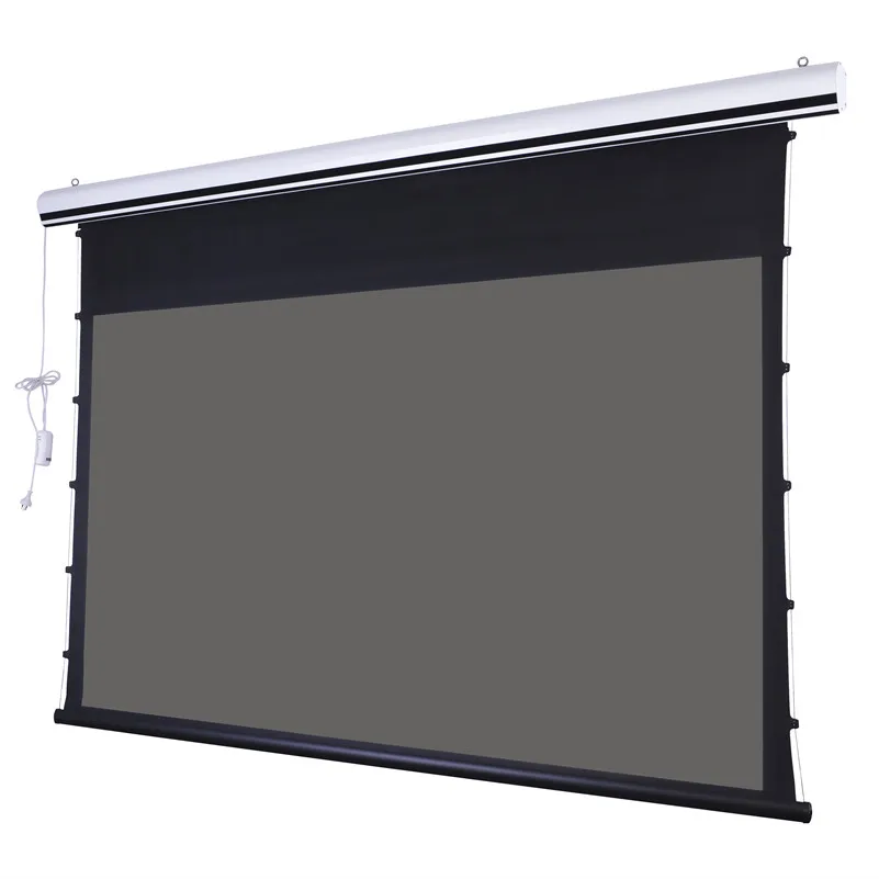T3husta cair para baixo tela elétrica motorizada 4k/uhd tv a laser de cinema em casa ust projetor alr luz ambiental que rejeita a tela