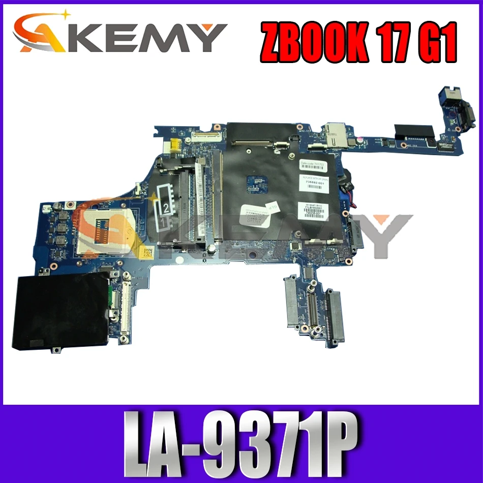 735592-601 для HP ZBOOK 17 G1 LA-9371P 735592-001 аккумулятор большой емкости SR17C DDR3 Тетрадь