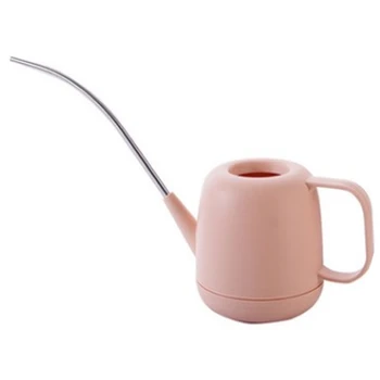

Stainless Steel Long Mouth Watering Cans Home Watering Tools Gardening Potted Watering Pots and Meaty Watering Cans Pink