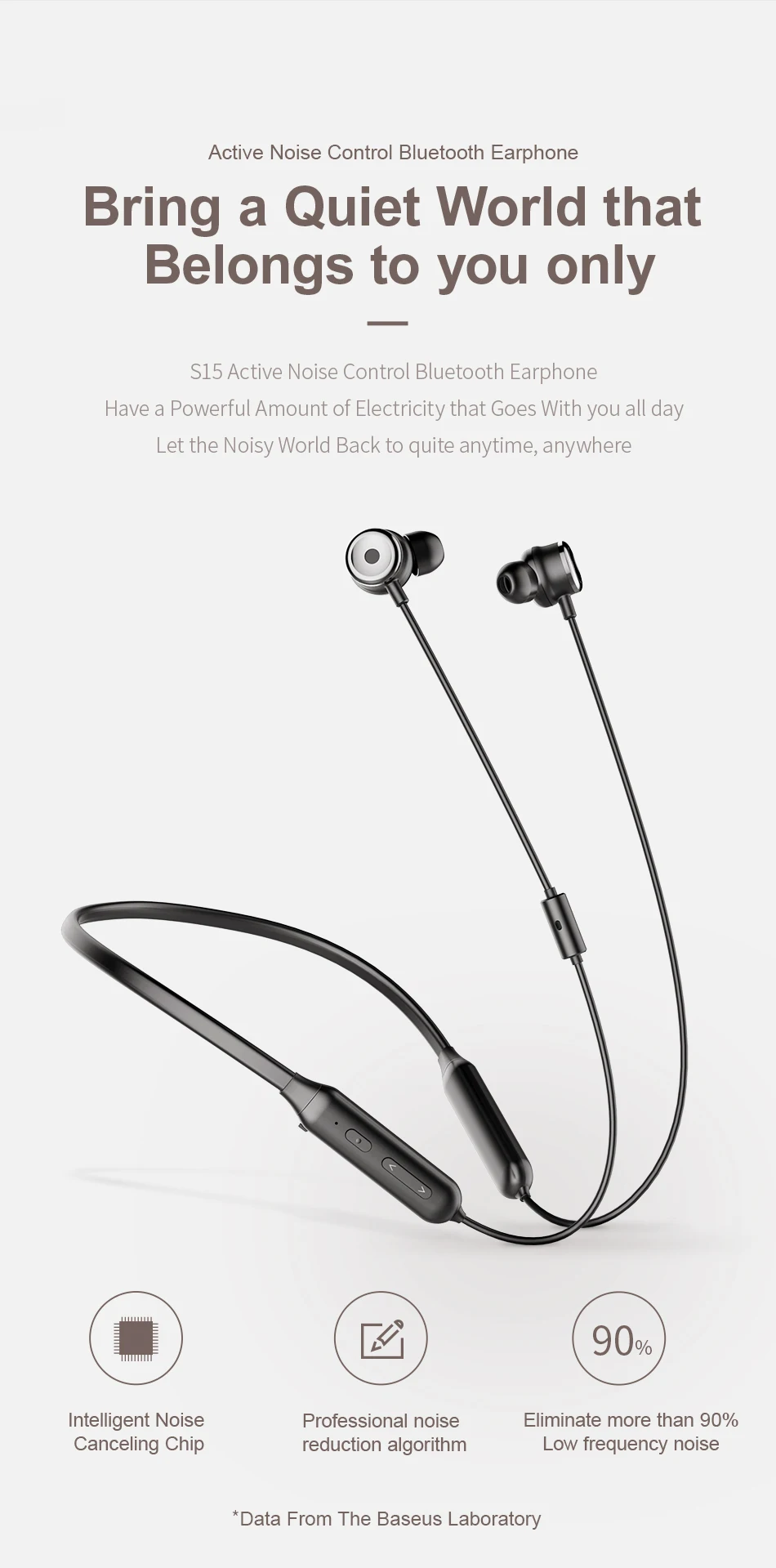 Baseus S15 Active Noise Control Bluetooth Earphone 6 Baseus S15 Active Noise Control Bluetooth Earphone 6