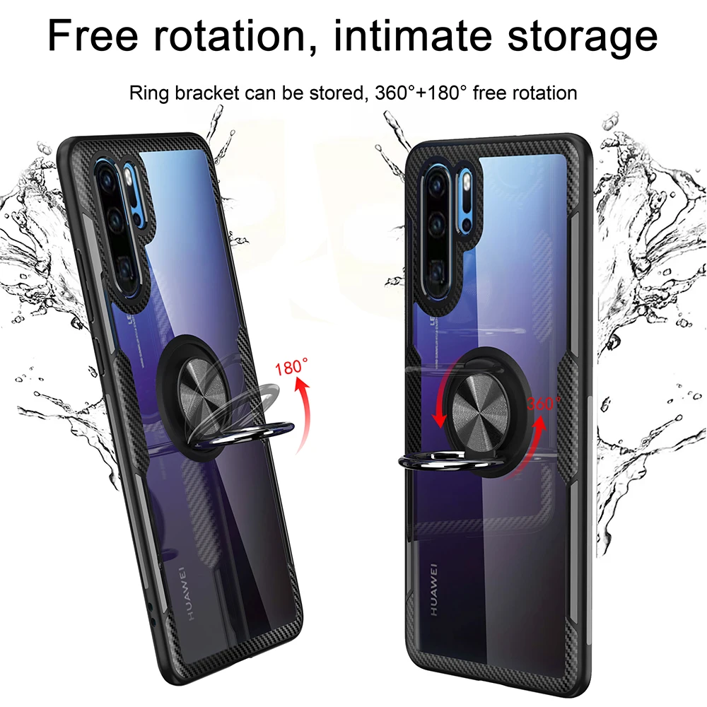 Противоударный чехол с магнитным кольцом держателем для Huawei P30 Lite Pro P30Lite P30Pro