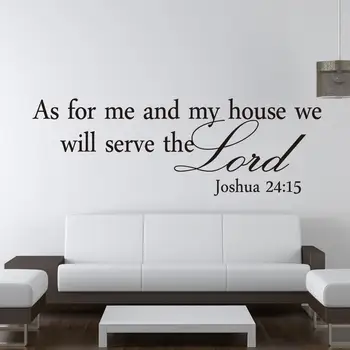 

New Creative Black Waterproof Bible Verses Quote Saying Wall Sticker Decal Home