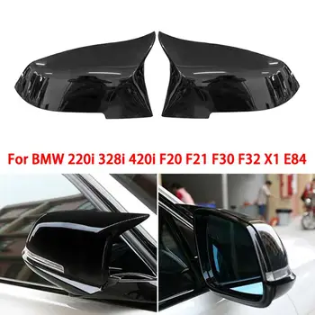 

1pair Gloss Black Rear View Mirror Cover Cap For BMW F20 F21 F22 F30 F32 F36 X1 F87 M3