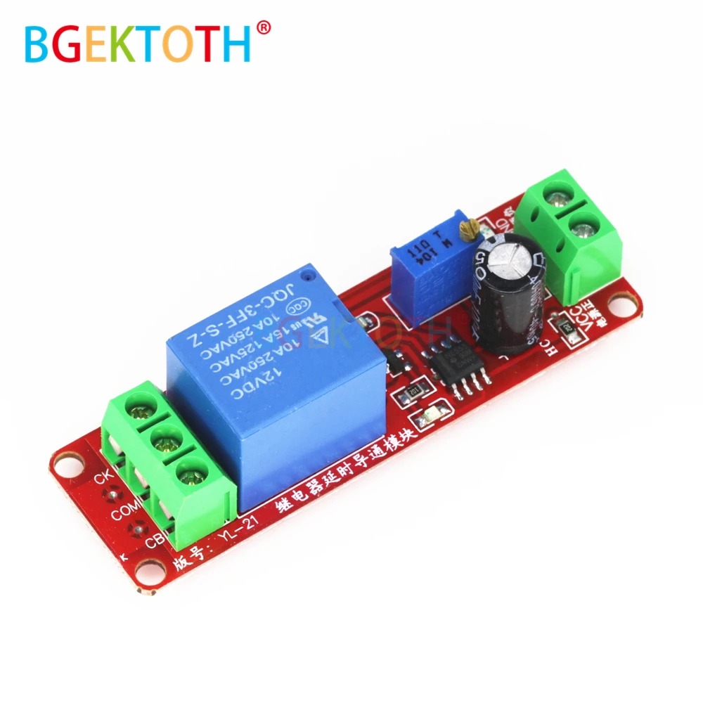 DC 12V Timer Delay Relay Shield Module NE555 Timer Switch Adjustable Controller Module 0 to 10