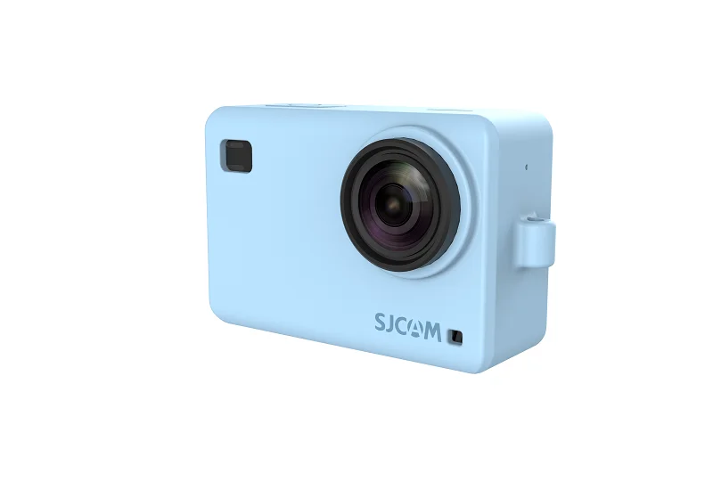 Blue Оригинальные аксессуары SJCAM силикон/рукав+ ремешок на запястье/ремешок защитный чехол/рамка/крышка/граница для SJ8 Pro Plus экшн-камеры - Цвет: Blue