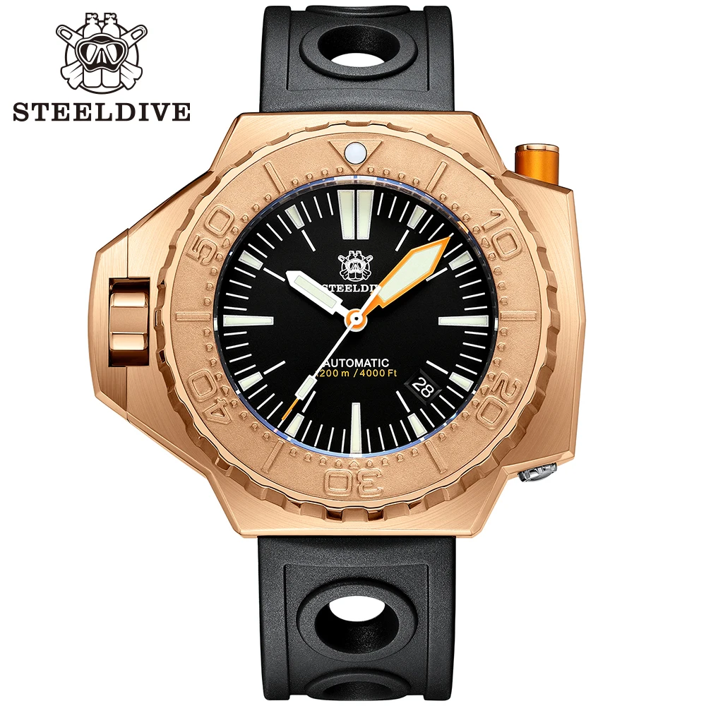 2021 New Arrival Factory Price Steeldive SD1969S 1200M Water Resistant NH35 Automatic Bi-Direction Bezel Dive Watch