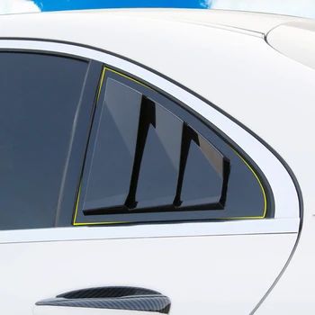 

For Mercedes Benz A Class 2013-2018 Exterior Gloss Black Accessories Window Side Louvers Vent cover trim ABS 2pcs