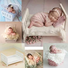 Новорожденный реквизит для фотосъемки деревянная Съемная кровать аксессуары для фотосессии реквизит для фотостудии кроватка ребенок позирует диван