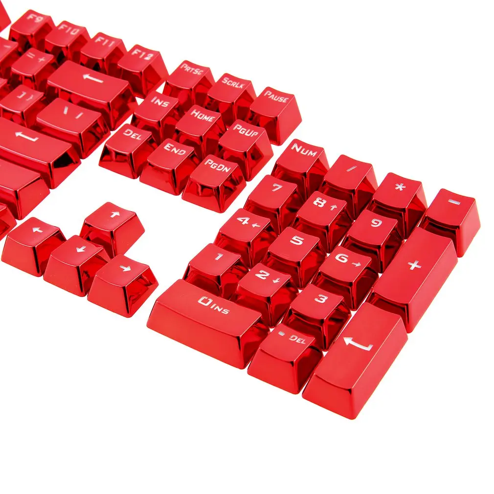 104 Keys PBT Double Shot Keycaps Injection Backlit Color Keycaps for all Mechanical Keyboards with 