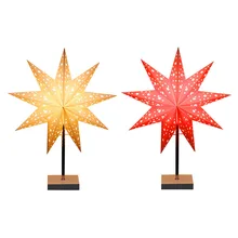 

Star Standing Bedside Table Lamp E14 Creative Warm Light Home Living Room Wedding Decorative Lighting Table Lamp