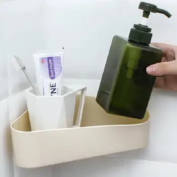 

Bathroom rack wall hanging bathroom rack Hand soap shampoo shower gel storage baskets sanitary suction cup drain rack tripod