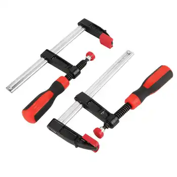 

2Pcs Heavy Duty F Clamps Woodworking Bar Clips Quick Slide DIY Hand Tool Kit 50*150mm Clamps Hardware Tools