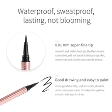 Чистая Черная Подводка для глаз водостойкая пятнистая 24 часа не выцветает окрашивающая жидкая подводка для глаз Косметика