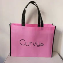 Оптовые продажи 1000 шт/партия индивидуальный логотип tote многоразовый экологический нетканый материал матерчатые хозяйственные сумки