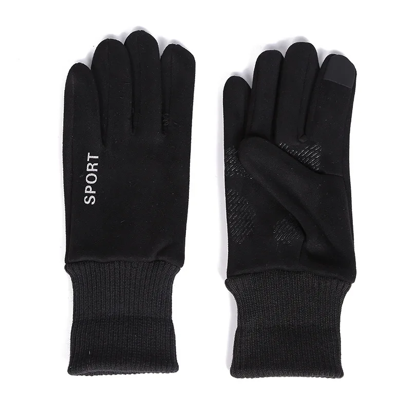 Men's Finger Gloves with Screw Sports Touch Screen Creative Coloured Warm and Cold-proof Gloves in Autumn and Winter