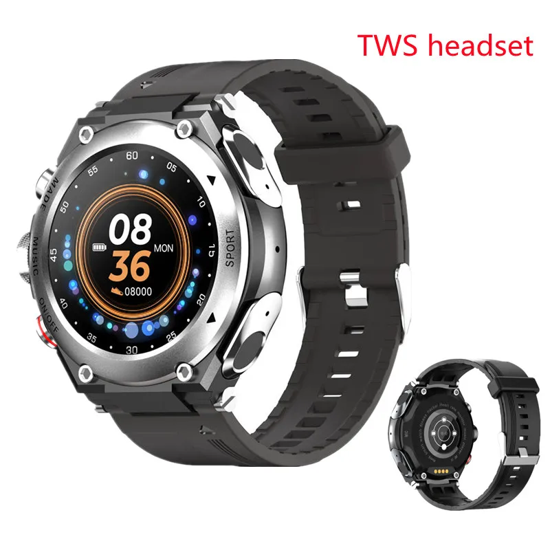 T92 BT Call Smart Watch Tws Bluetooth Headset 2-in-1 MP3 Player Men's Sports Fitness Smartwatch Heart Rate Blood Pressure Sleep |