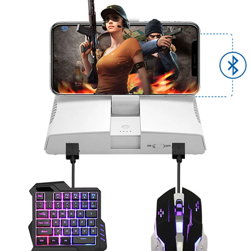 Bluetooth Gameing キーボードマウス変換 Iphone の Android スマートフォン Pubg 携帯ゲームパッドアダプタ電話ホルダー Replacement Parts Accessories Aliexpress