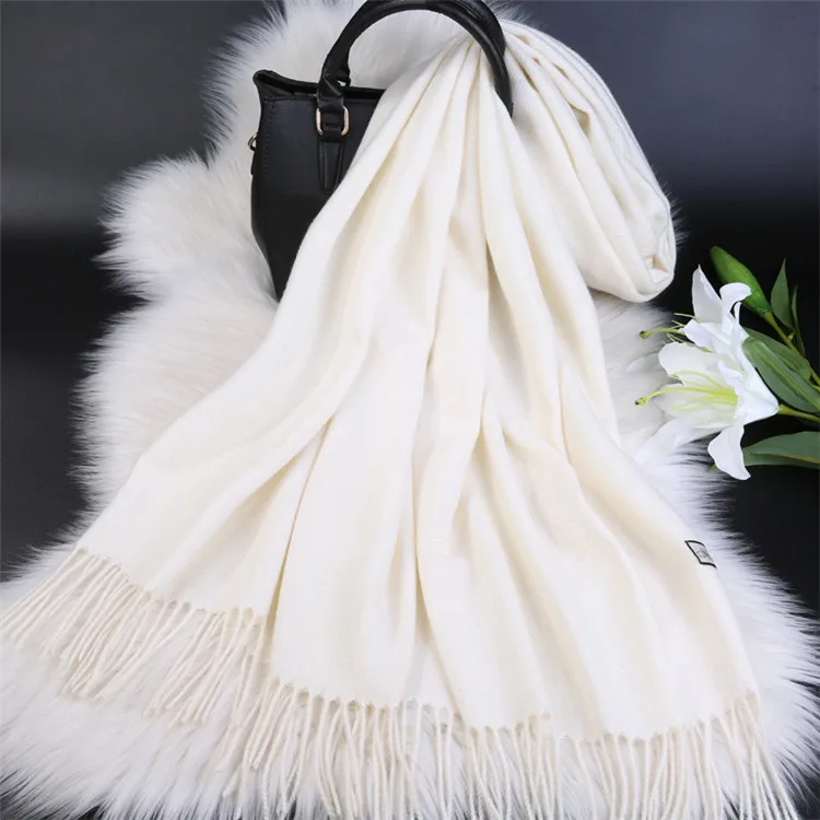 Brands Warm Cashmere Scarf Female Thick Soft Winter Poncho Brown Long Shawl Plaid Wrap For Women Tassel Stoles Lady Wool Scarfs