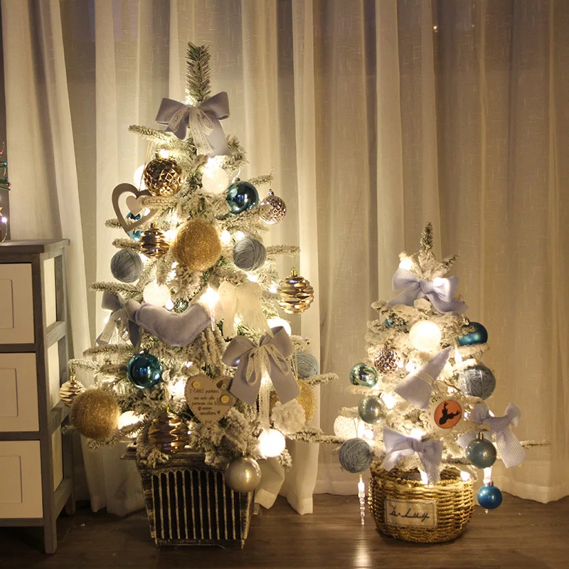 90 см рождественские украшения дерево для дома орнамент узорчатый аксессуар ins дети девочки много подарков год фестиваль Вечерние