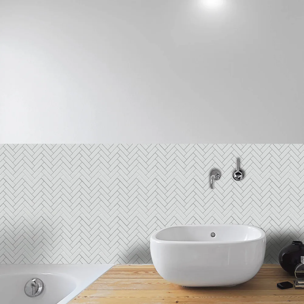 Funlife Kitchen Backsplash Wall Tile Sticker,PVC Waterproof Peel - Funlife Kitchen Backsplash Wall Tile Sticker,PVC Waterproof Peel