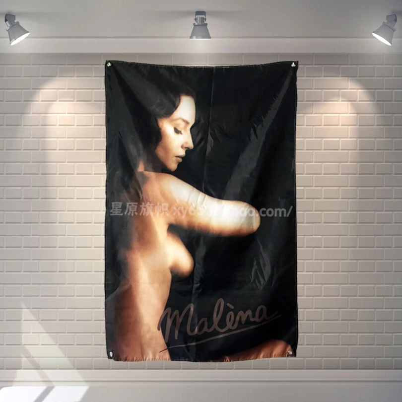 Классический логотип кинокоманды Malena фотобаннер флаг с четырьмя отверстиями