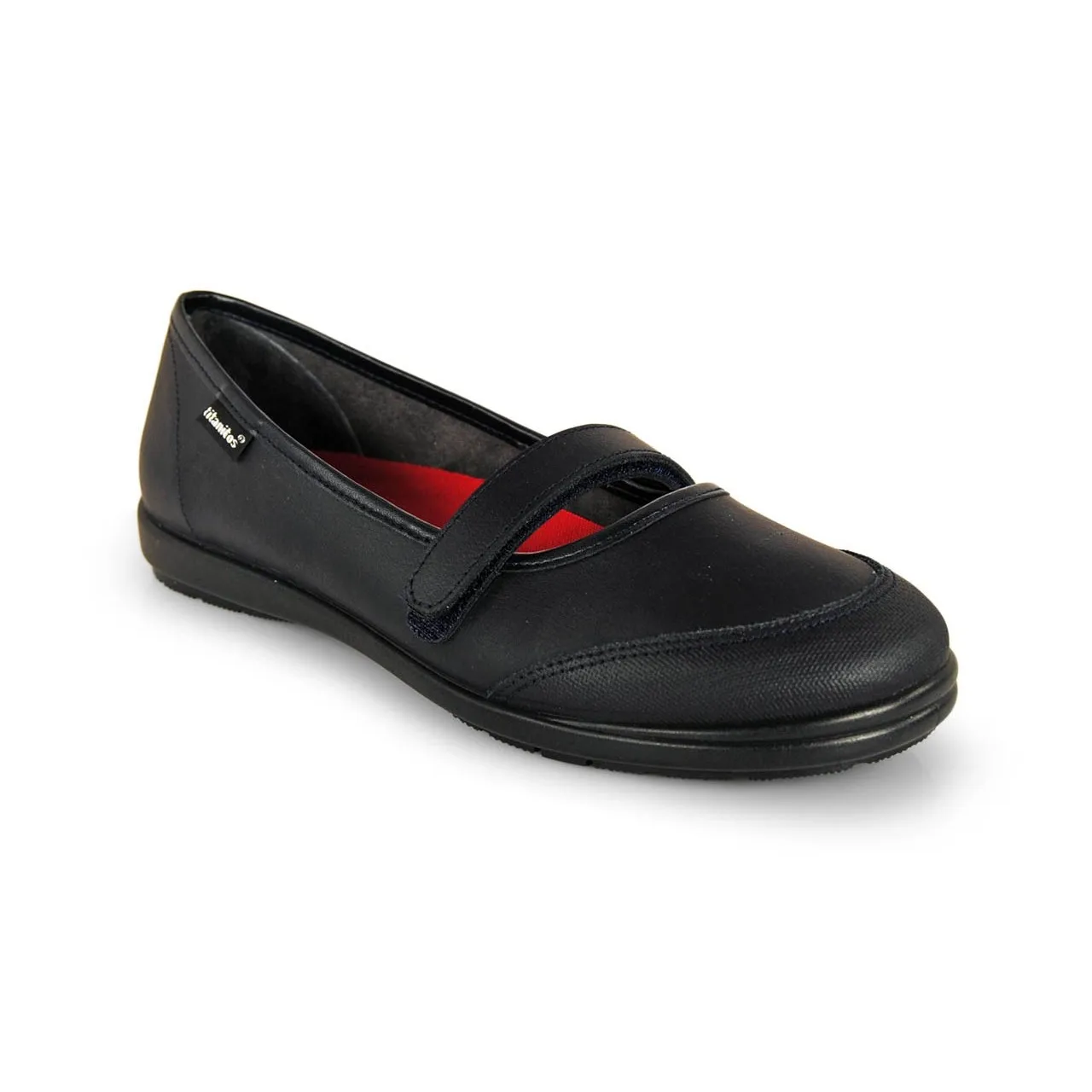 Titanitos Girl Mercedes Schoolboy Velcro Navy
