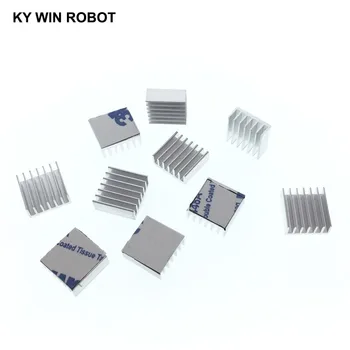 

10pcs Computer Cooler Radiator Aluminum Heatsink Heat sink for Electronic Chip Heat dissipation Cooling Pads 14*14*6mm