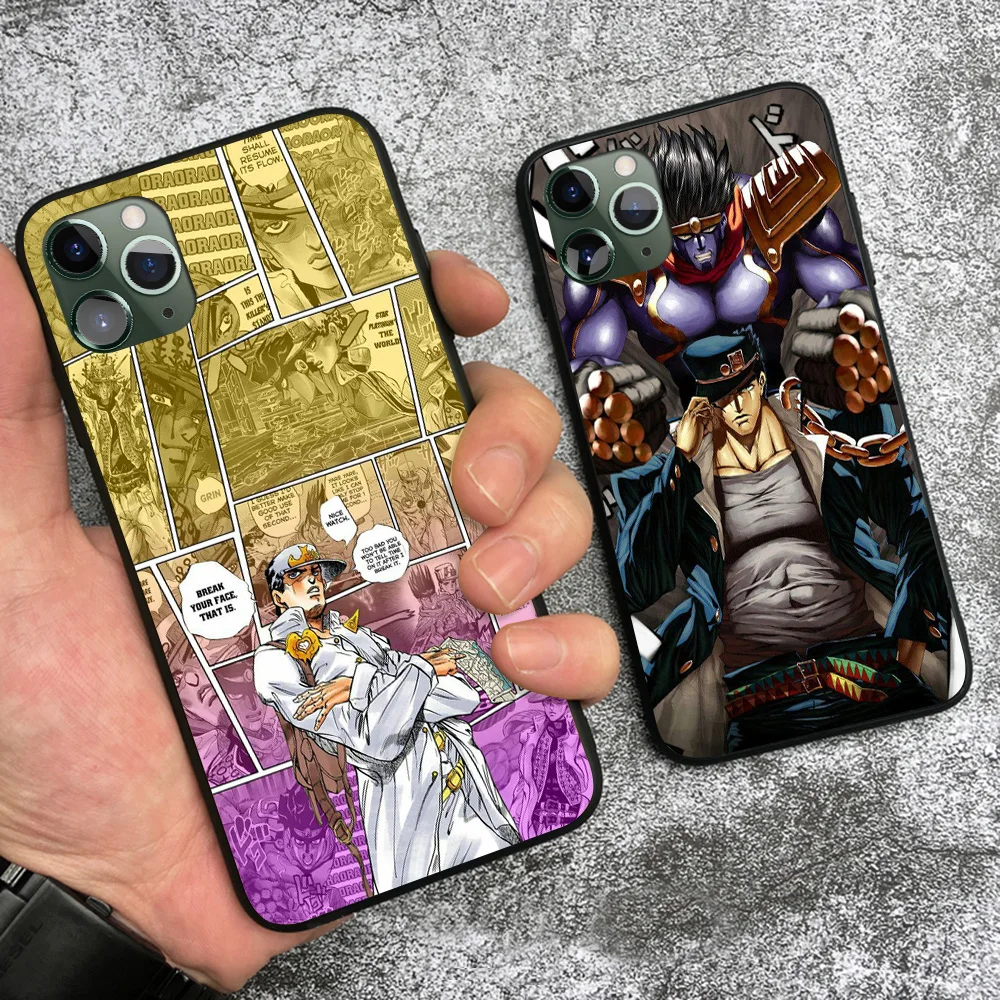 Jotaro Kujo Star Platinum JoJo's Bizarre For iPhone 6s 7 8 Plus X XR XS 11 12 mini Pro Max soft silicone Phone case cover shell |