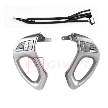 

2011-14/17 Cruise control Steering Wheel Contro Buttons For Hyundai ix35 With Clock Spring Bluetooth Iphone Line speed Buttons 2