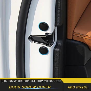 

Car Accessories Door Lock Screw Protector Anti-Rust Cap Cover Frame Sticker Trim Decoration For BMW X3 G01 X4 G02 2018-2020